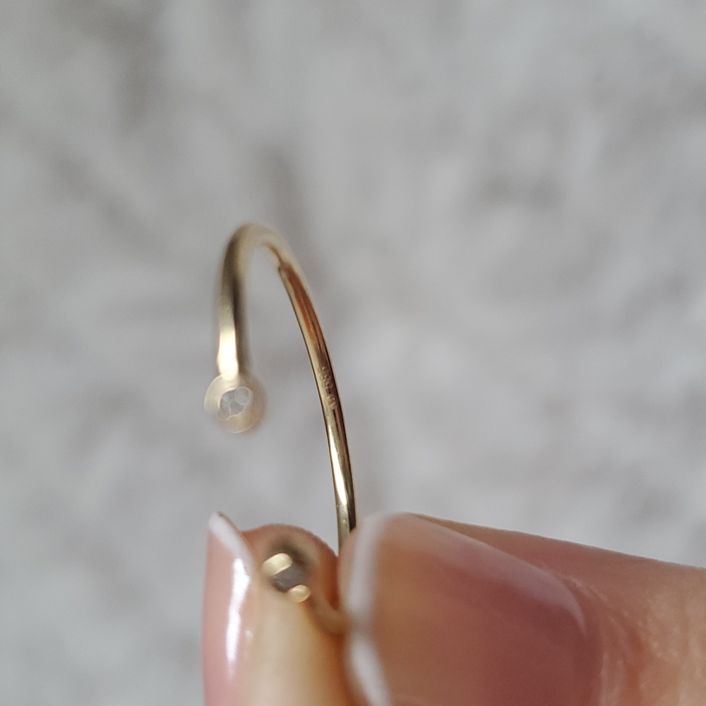 Mejuri 14k Gold Open Diamond Ring - Picture 5 of 6